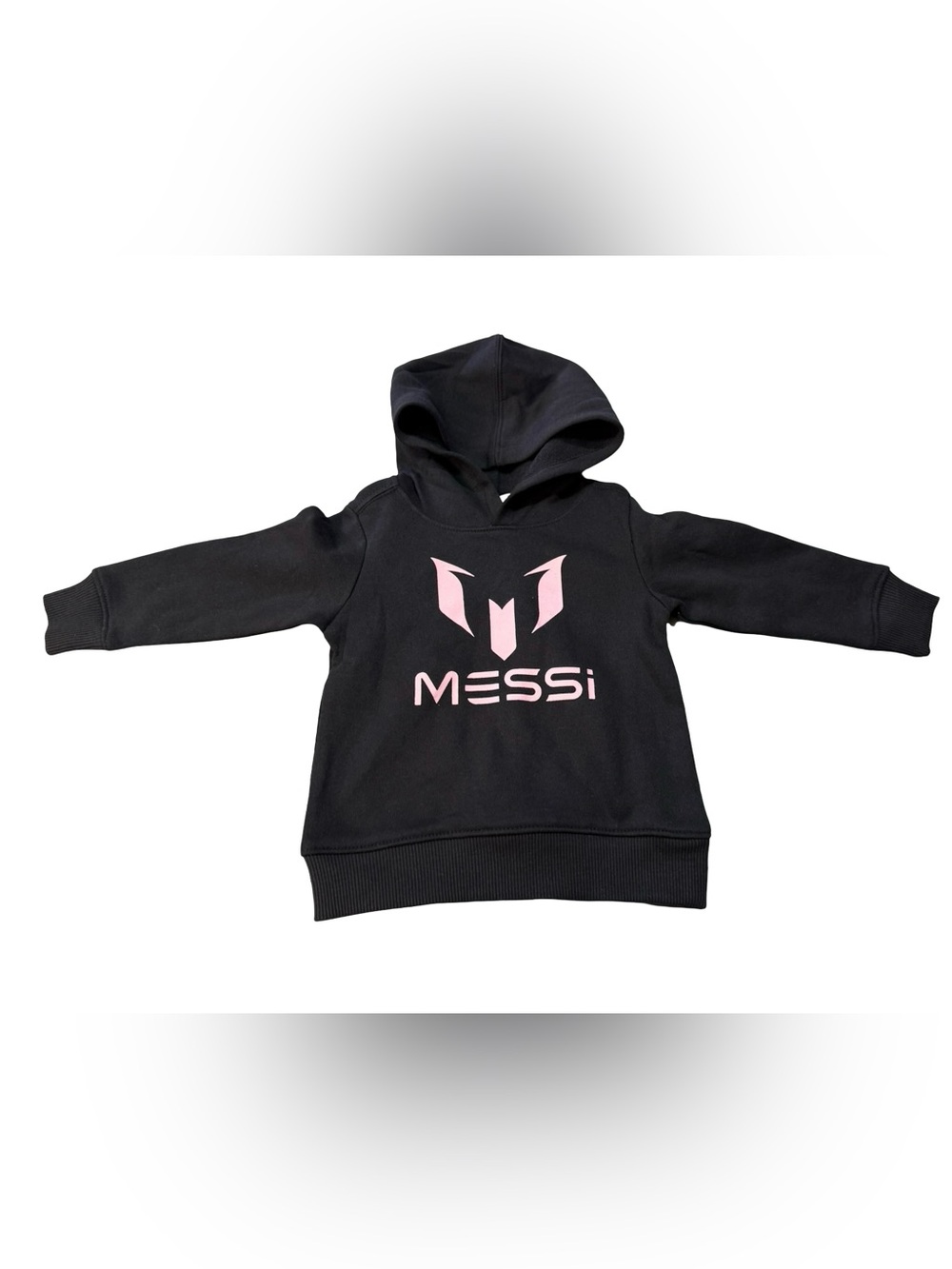 Messi Collection Toddler Pullover Hoodie Black/Pink Size 12M soccer icon goat